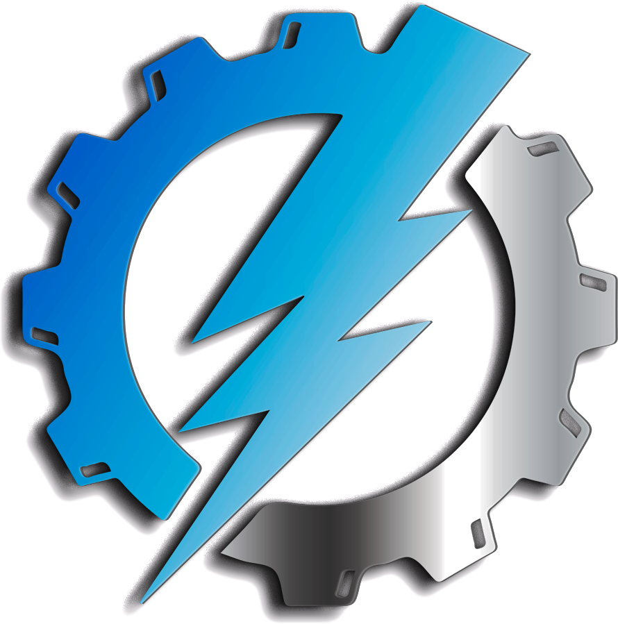 powered engineering gear logo
